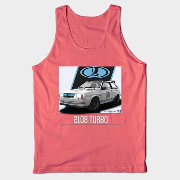 Lada 2108 Turbo 08 Tank Top by PjesusArt